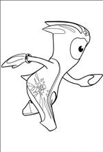 coloring page running